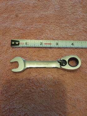 Boers14 Blue Point By Snap On Tools 7/16 In Ratchet Reversible Wrench Stubby