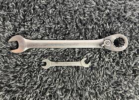 C1719 Blue Point Blue-point 2pc 9/16 Inch Ratchet Boer 17/19 64 Ths Combo Wrench Lot Set