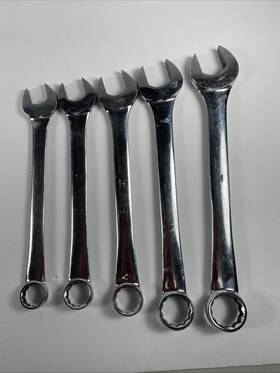 Blue Point Oex26 Oex28 Oex30 Oex34 Oex36 Usa Combination Wrench Lot 5pc 13/16 7/8 15/16 1 Inch 1-1/8