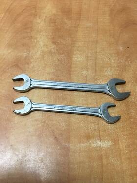 S-1822 Blue Point Supreme Usa Open End Wrench Lot Of 2 S2024 S1822 9/16 5/8 11/16 3/4