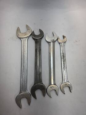 S-1416 Blue Point S-2024 S-1820 S-1618 Vintage Blue-point Supreme 4-piece Sae Open-end Wrench Set Usa