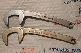 S8273-s8271 Blue-point Tools 2 Caster Camber Alignment Wrenches 1-1/4 1-3/8 S-8273 S-8271