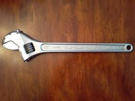 Blue Point Snap On 15&quot Vintage 15 Inch Snap-on Tools Corp. Forged Blue-point Alloy Steel Crescent Wrench