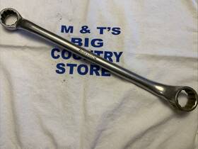 X-3436 Blue Point Vintage Blue-point Usa 1-1/8 Inch X 1-1/16 Box End Wrench Offset Round Beam