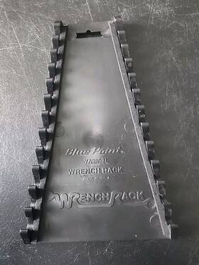 Ya389bl Blue Point 12 Slot Wrench Rack Tray Hard Plastic. Black