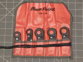Yam1315 Blue Point Metric 5pc Ratcheting Flare Nut Torque Adapter Set 10mm 18mm 12pt