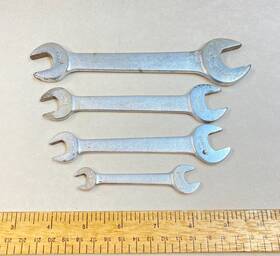 1028s Bonney Vintage Wrenches 4 Pc Open End Sae Bonaloy Usa