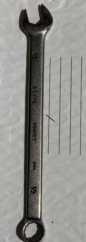 23716 Bonney 1/2 Inch 12 Point Combination Wrench