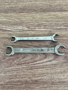 Ef1418h Bonney 2630h Usa Double Flair Nut Wrench Sae Set 6 Point 2 Pcs - And