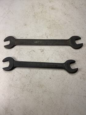 424b-1027b Bonney 424b 9/16 Inch X 5/8 And Billings 1027b 11/16 Double Open Wrenches