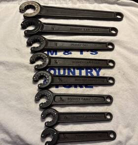 43214-43232 Bonney Vintage Cam-lock Usa 7pc Flare Wrench Set Utica