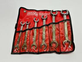 B-80753 Bonney Tools Usa 6pc Metric 9-21mm Double Flare Nut Line Wrench Set Rare