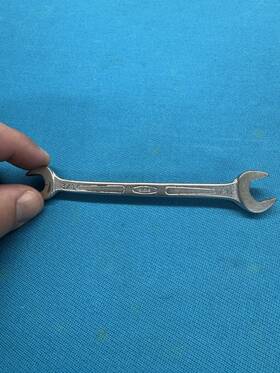 E1214 Bonney 3/8 X 7/16 Double Open End Wrench Made In Usa Vintage E1214 Bonney 3/8 X 7/16 Double Open End Wrench Made In Usa Vintage