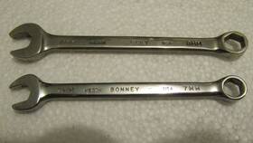 Bonney Meb7h-meb8h Tools 7mm And 8mm Full Polish Combination Wrenches 6 Point