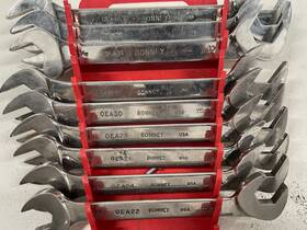 Oea22-40 Bonney Oea22 Oea 6 Pc Open End Angle Wrenches Wrench Set Inch -1 Made In Usa Vtg