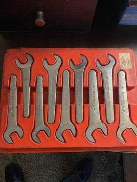 Sw-9s Bonney Service Wrench Set 9-piece 3/4 Inch To 1 1/4