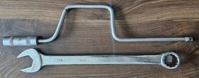 1171 Bonney T742 Vintage Usa #1171 1-1/16 Inch Combination Wrench And #t742 3/8 Dr Speed