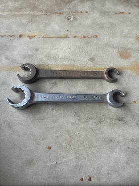 Rf55a-rf58 Bonney Tools Lot Of 2 Vintage Flare Nut Line Wrench No. Rf55a Rf58