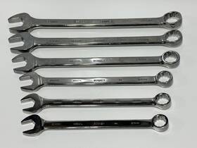 Meb32l Bonney Usa Tools 6pc Large Metric 21mm-32mm Polished Combination Wrench Set Lot
