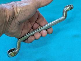 Z2807 Bonney Tools Zennel # 12 Point Offset Double Box Wrench 5/8 Inch X 3/4 9