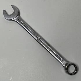 Zeb14 Bonney Bon-e-con 7/16 Inch Short Combination Wrench Usa Vintage Chrome Sae