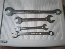 217172.2jm12123 Britool 217172.2jm12123. England Chrome Alloy Bundle Of 4 Open End -combination Wrenches Read