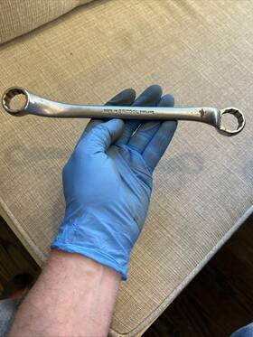 2rb7587 Britool Offset Ring Spanner Closed End Wrench 75af 3/4 Inch And 88af 7/8