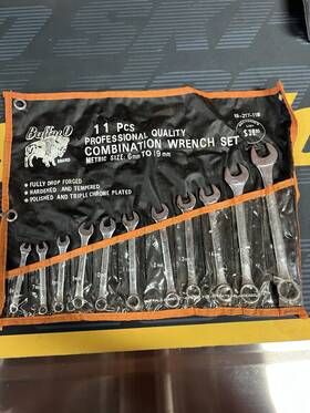 0b-217-11m Buffalo Tools Vintage 11 Pcs Professional Quality Wrench Set Metric 6mm To 19 Mm