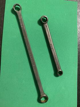 1b1214 Byod & Granco &1b1214 Boyd Wrench - 6 Point/graco Point Lot Of 2 / Box Ends Preowned
