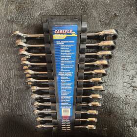 Rw612m Carlyle 12 Piece Ratcheting Wrench Set Metric Non Slip 6pt Chrome 8-19mm