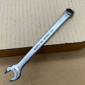 1u7056 Caterpillar Vtg Cat Standard 1/2 Inch 12pt. Combination Wrench Made In Usa