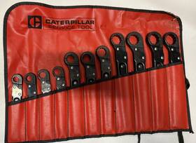 8t3120 Caterpillar Rare 11 Piece Ratcheting Flare Nut Wrench Set Service Tools
