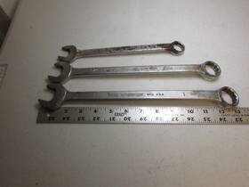6024 Challenger 6024. Lot Of 3 6032 1 Inch And 6030 15/16 3/4 Open End Wrenches