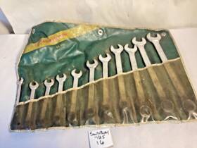 8151 Challenger Vintage Combination Wrench Set Sae 3/8 Inch To 1 Mechanic Usa