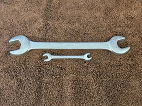 S1302 Challenger 2 Double Open End Wrench Sae 1-1/8 Inch 1 7/16 3/8 5714 Usa