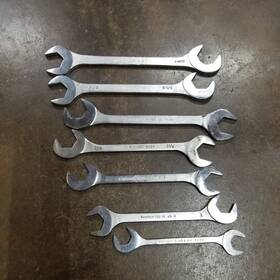 Ad-21 Cornwell And Vanadium Tool Usa 7 Piece Sae Angle Wrench Set 15/16 Inch To 1-5/16