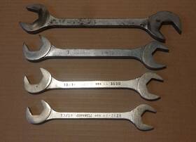 Aw50 Cornwell Made In Usa Inch Open End Angle Wrenches Lot Of 4 Sae Shop Tools