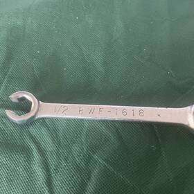 Bef-1618 Cornwell Tools Vintage 1/2-9/16 Inch Sae Double Flair Nut Line Wrench