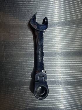 Bprw2222fs Cornwell 11/16 Blue Power Stubby Flex Head Ratchet Wrench