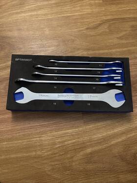 Bptw5mst Cornwell Tools Metric Thin Wall Open End Wrench Set In Foam 10mm - 19mm