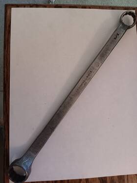 Bw38 Cornwell Vintage Offset Double Box End Wrench 3/4 Inch X 7/8 12-point