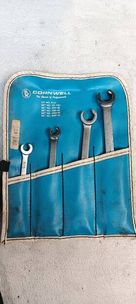 Bwf-4s Cornwell Flare Nut Line Wrench Set 4pc. In Pouch 1/4 Inch - 11/16