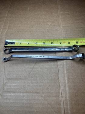 Bws-0812 Cornwell Lot Of 2 Double Box End And John Deere Wrench Sae 12 6 Point - Made Usa