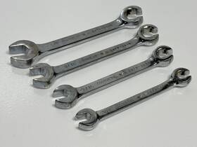 Cwfp2020 Cornwell Tools Usa 4pc Sae Cwfp Flare Nut Open-end Wrench Set 3/8 7/16 9/16 5/8