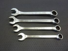 Cwo1414 Cornwell 4 Used Tools Usa Offset Sae Combination Wrenches - Free Shipping