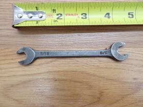 Ew10 Cornwell Vintage Tools Double Open End 5/16 Inch X 3/8 Wrench