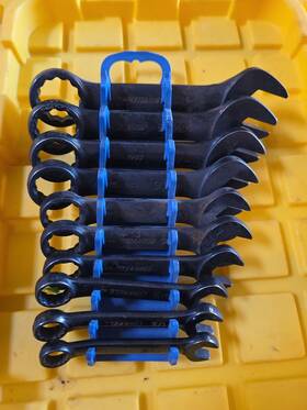 Cwb10s Cornwell Tools Rare Industrial 10 Piece Sae Extra Short Stubby Wrench Set S