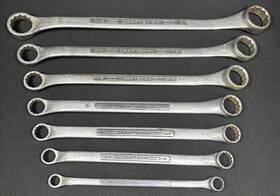 010101 Craftsman Vintage V 7 Pc. Double Offset Box End Wrench Set - Sae 3/8ftft To 1ftft