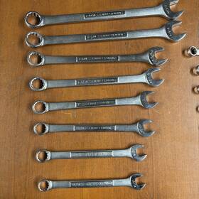 1049420 Craftsman Standard Open End Wrenches 7/8-1 15/16 Inch