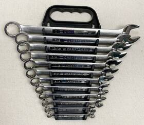 Craftsman 146995286566 Vintage Usa Sae Va 6point Combination Wrench Set 1/4 Inch To 1 In Caddy